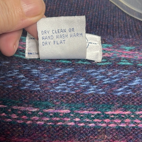 VTG Kristin Collection Sportific Double Breasted 100% Wool Equestrian Cardigan M - Picture 5 of 8